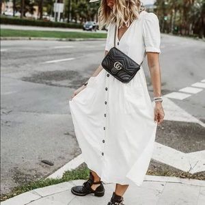 Button down linen Zara dress